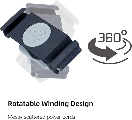 Miniatura 3 de SKXSISM Organizador de cables para electrodomésticos de cocina organizador de cables giratorio 4 piezas de organizador de cables para