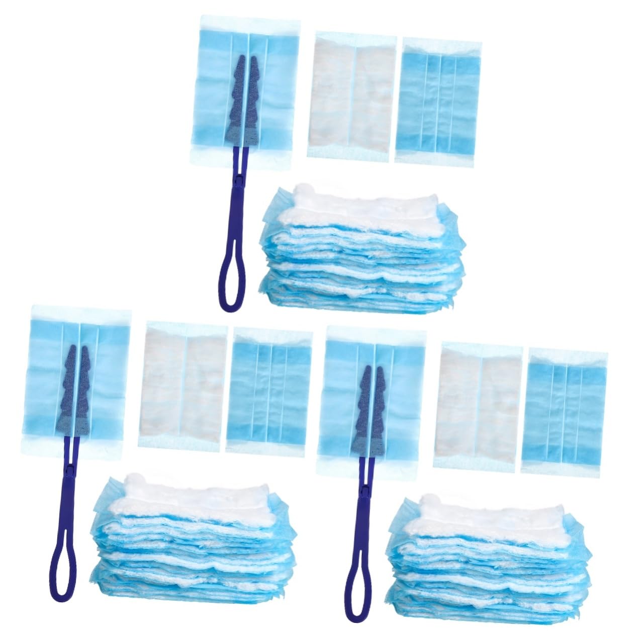 PartyKindom 3juegos Duster Electrostático con Recambios para Limpieza De Muebles Ventanas Sofás y Coches Compacto y Fácil De Usar