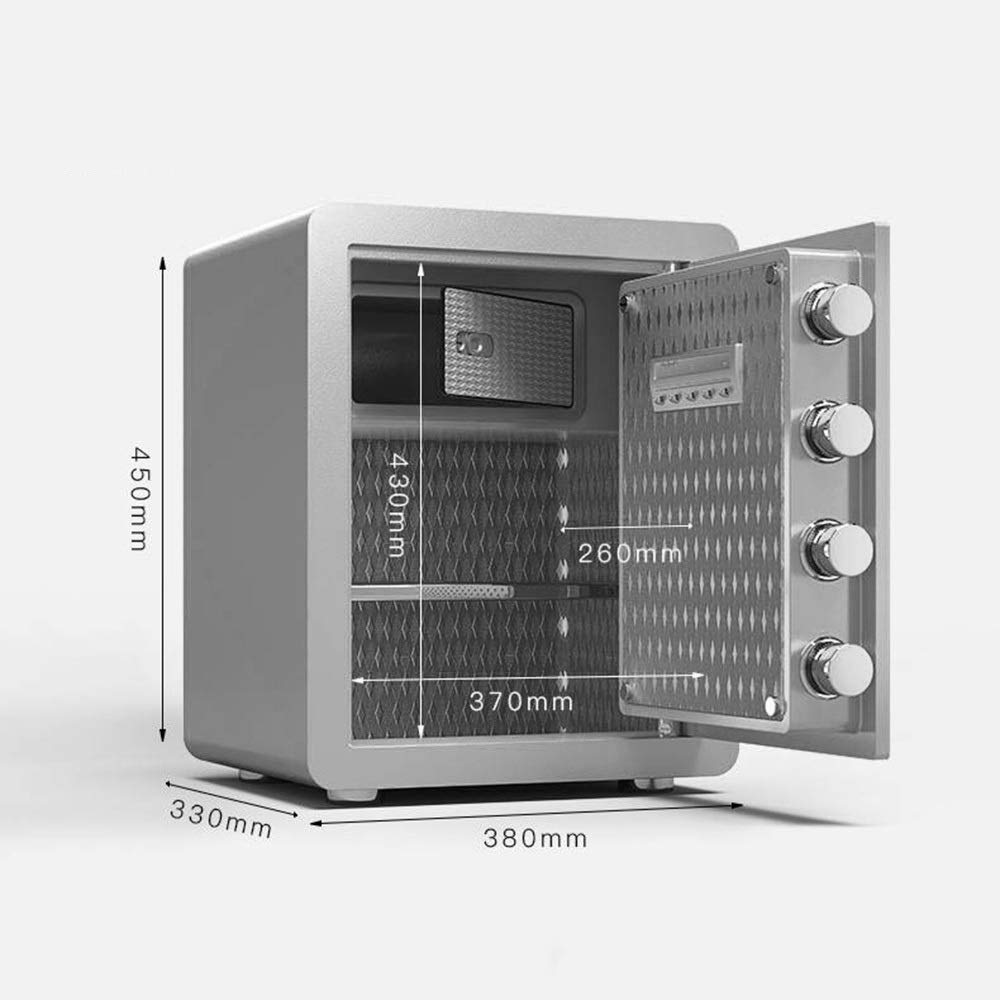 Casseforti Cassetta di sicurezza meccanica, cassaforte per la casa da 40 cm, cassaforte elettronica digitale in acciaio massiccio, cassaforte per gioielli, contanti, documenti, in casa, ufficio, hote