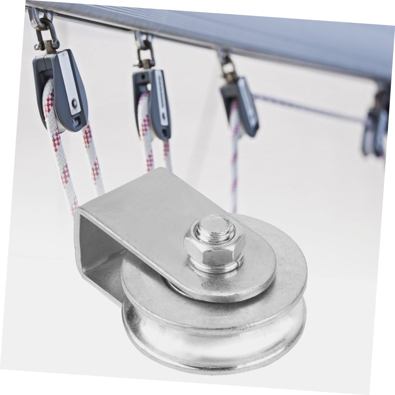 6pièces Poulie Simple Acier Capacité Système De Levage Pour Applications Industrielles Et