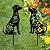 dreamskip Dog Metal Decorative Garden Stakes, Dachshund Unique Gifts for Dog Lovers, Garden Decor for Outside, Yard Art, Patio, Outdoor Decor, Garden Decorations, Lawn Ornaments (2 Pack)
