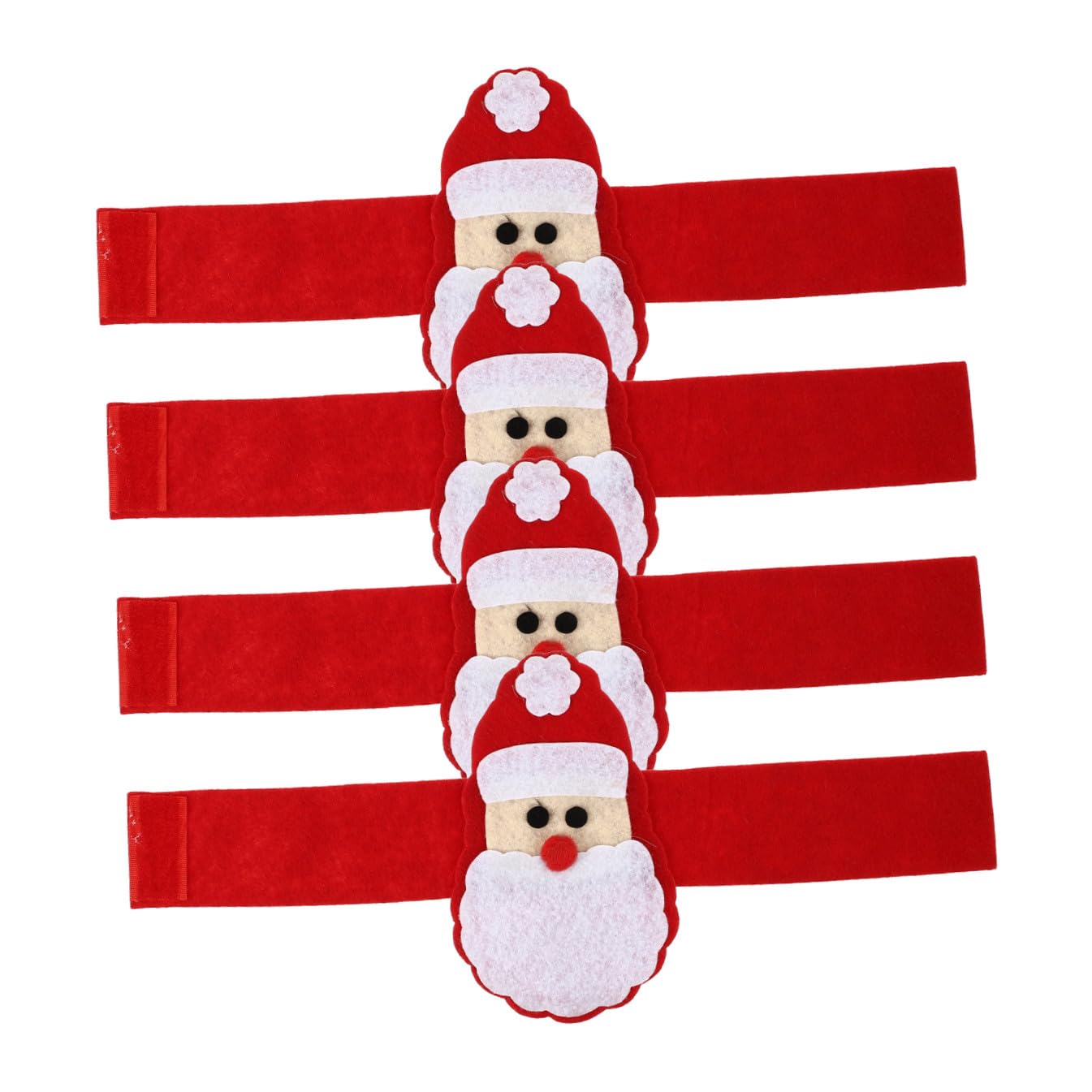 Cabilock 8 Set Fibbia Del Tovagliolo Di Natale Fibbia Tovagliolo Natalizio Porta Perline Fibbia Per Tovaglioli Portatovaglioli Natalizi Decorazione Rosso Tessuto Non Tessuto 4 Pezzi * 8