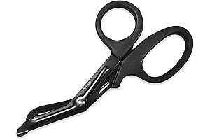 Tactical Emergency Scissors 7 1/4" Bent Stealth Black