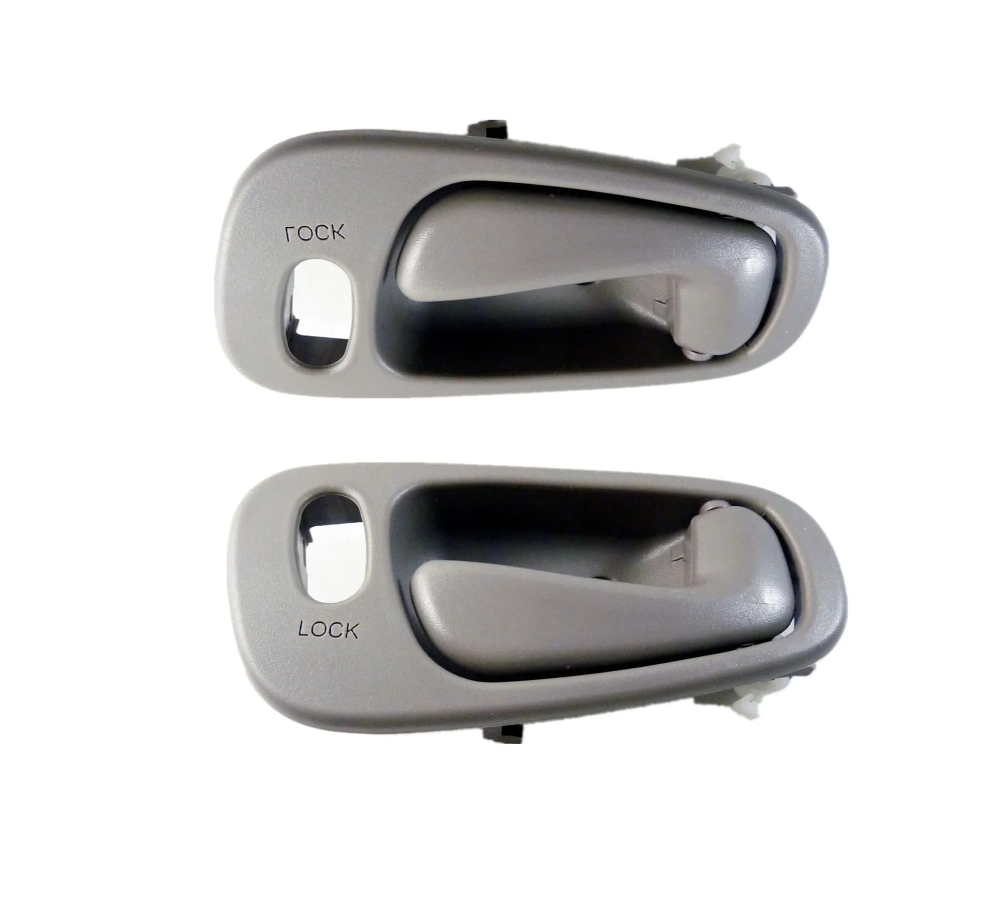 HFEWCVK Fit for T0y0ta Corolla 1998-2002 Left Or Right with Lock Hole Gray Interior Door Handle(Gray LH and RH 2pcs)