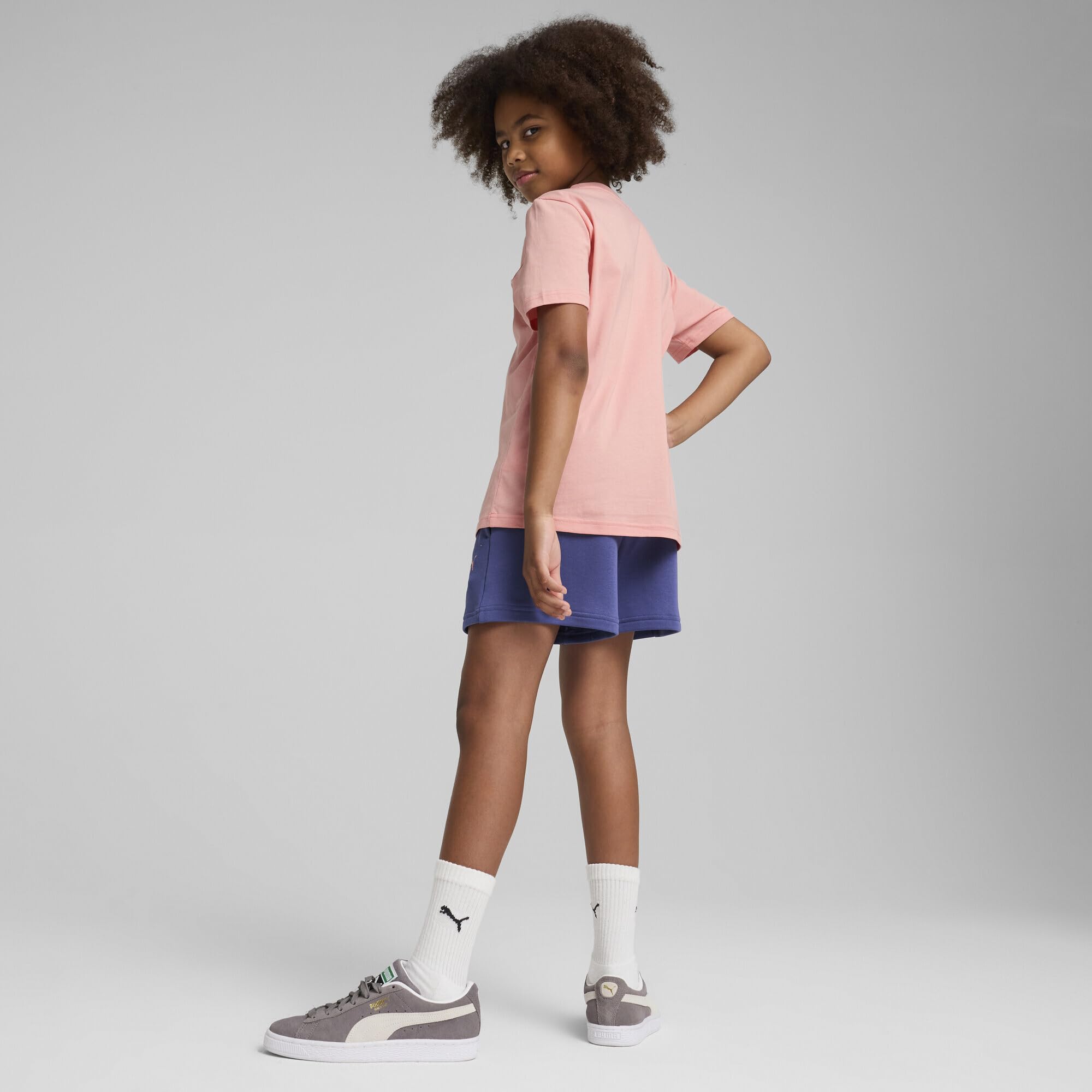 Puma Ess No.1 Logo Tee And Shorts Set G Abiti Lavorati a Maglia Bambine e Ragazze (Pacco da 1)