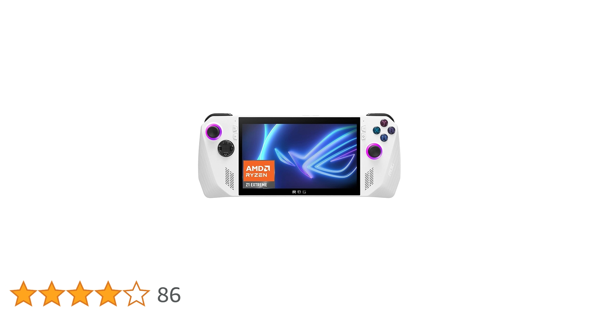 ASUS ROG Ally RC71L White Gaming Handheld, AMD Ryzen Z1 Extreme
