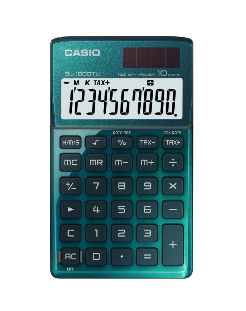 Casio SL1000TW Green Desk Calculator Amazon.in Office Products