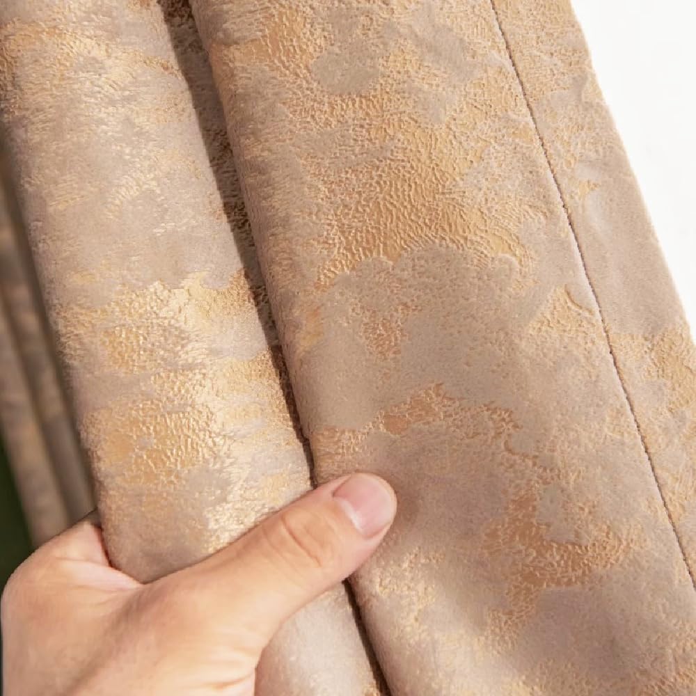 Amidoudou Velvet Curtains 2 Panels 66x90 Inch, Luxury Thermal Insulated Drapes for Living Room & Bedroom - Image 4