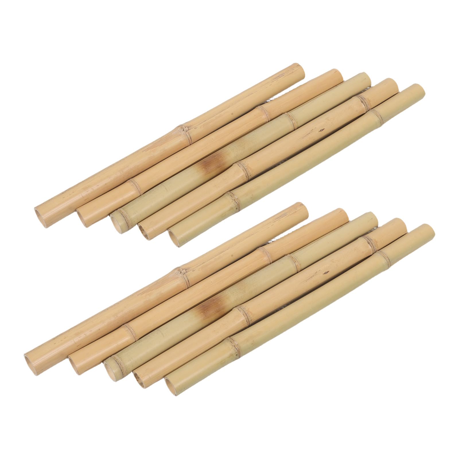 Piquets en Bambou Naturel Ronds Tuteurs Lisses Lot de 10 pour Plantes Grimpantes et Haricots pour Jardin et Décor Mural Protection des Bordures