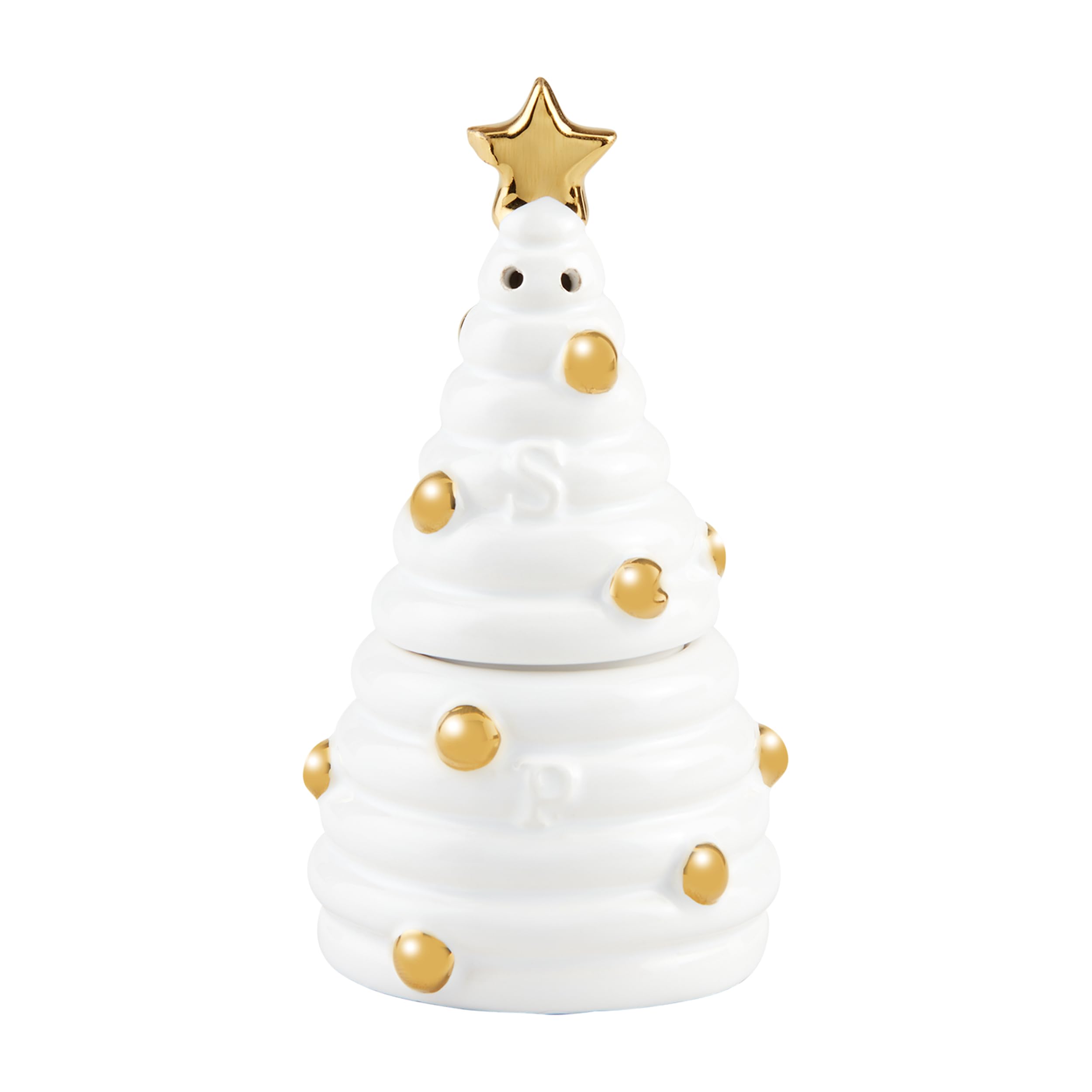 Mud Pie Sapin De Noël Blanc, 22,9 X 11,4 Cm De Diamètre, Petit