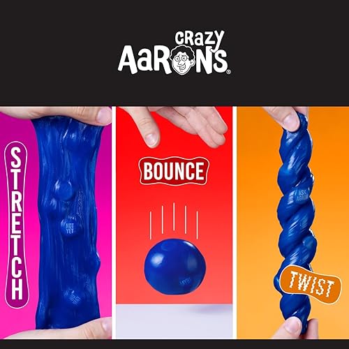 Miniatura 2 de Crazy Aaron's Thinking Putty - Predicción - Masilla sensorial azul para niños y adultos en una lata de 4 pulgadas - Diversión creativa e infinita,