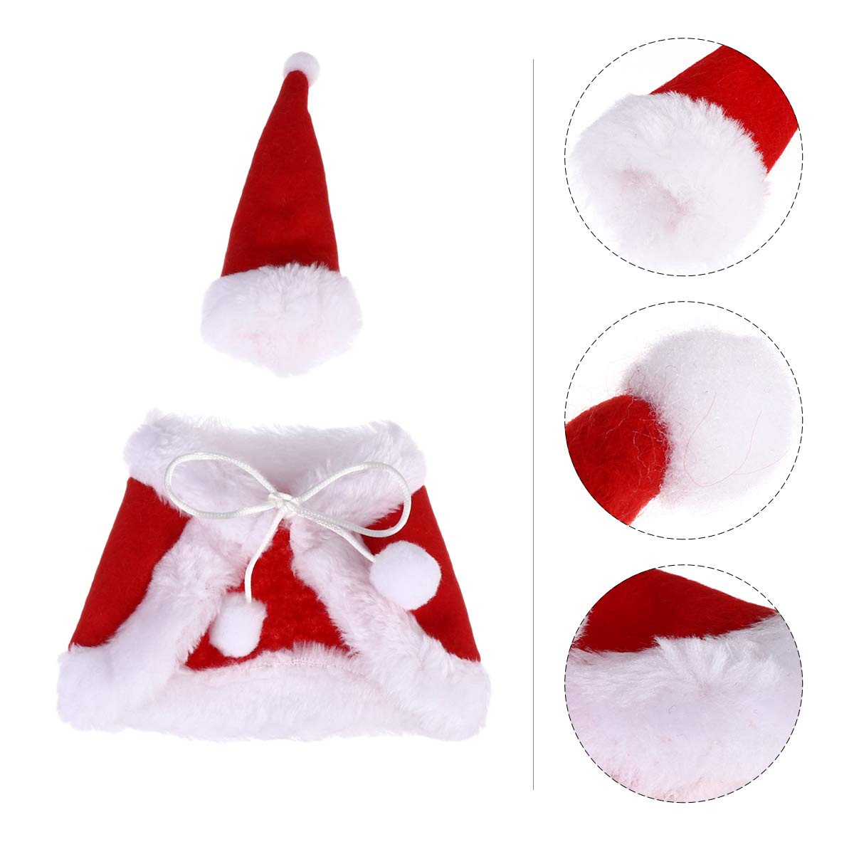 PRETYZOOM 2 Set Christmas Wine Bottle Cover Mini Santa Clause Suit with Hat for Wine Bottle Xmas Holiday Party Table Decoration - Image 3