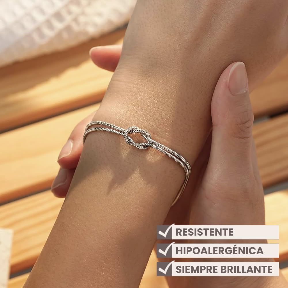 Pulsera Mamá de Acero Inoxidable con Tarjeta Dedicatoria para Dia de la Madre, Caja Lista para Entregar, Ideas de Regalos Para Madres, Elegante, Emotivo - 4