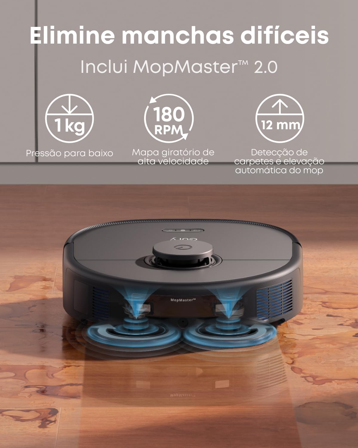 eufy X10 Pro Omni Robot Vacuum and Mop Combo, Incredible Suction, Dual Mops with 12 mm Auto-Lift and Carpet Detection, AI Obstacle Avoidance, Auto Mop Washing&Drying, Self-Emptying, Self-Refilling