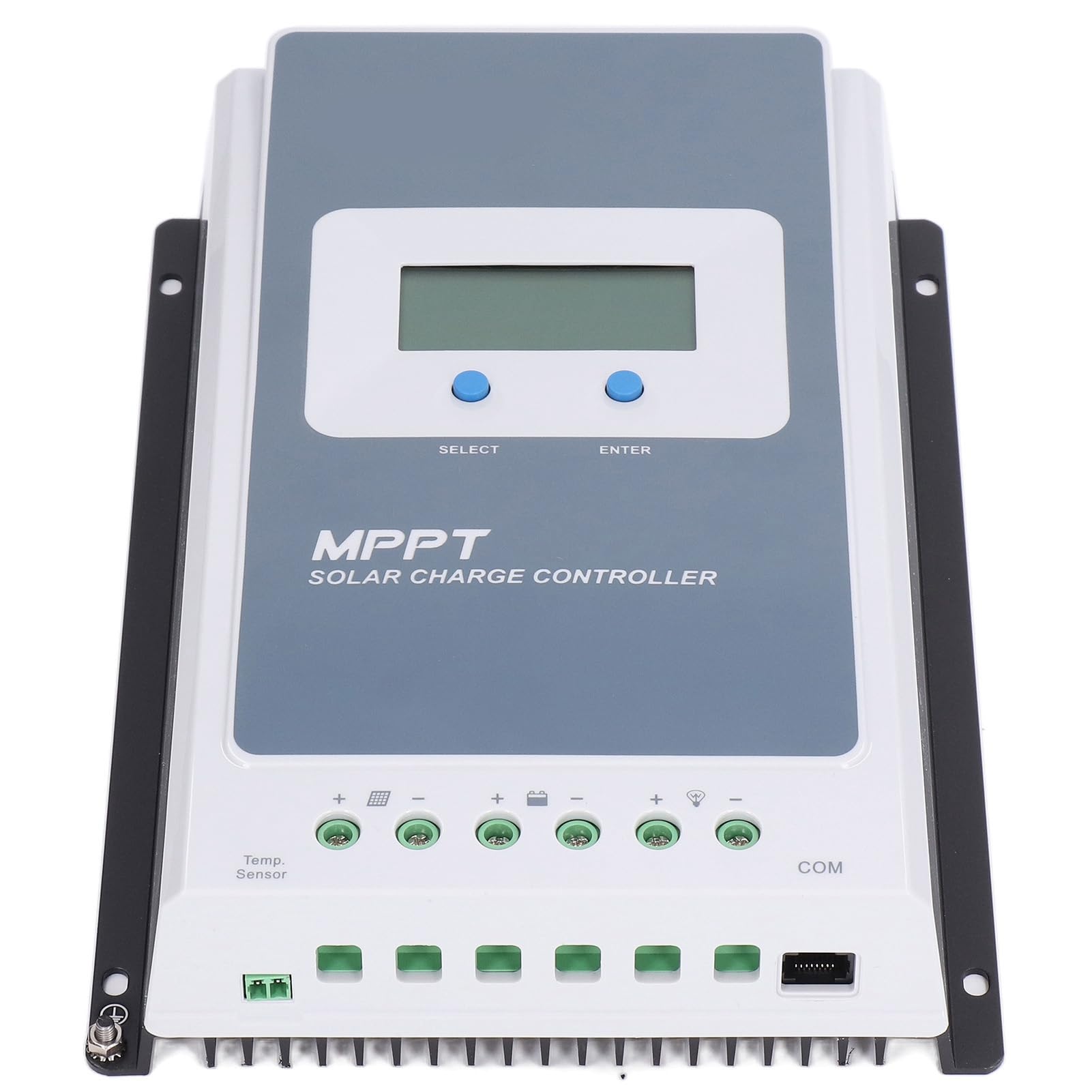 Regolatore di Carica Solare MPPT 40A con Telecomando e Sonda di Temperatura per e Impianti Domestici