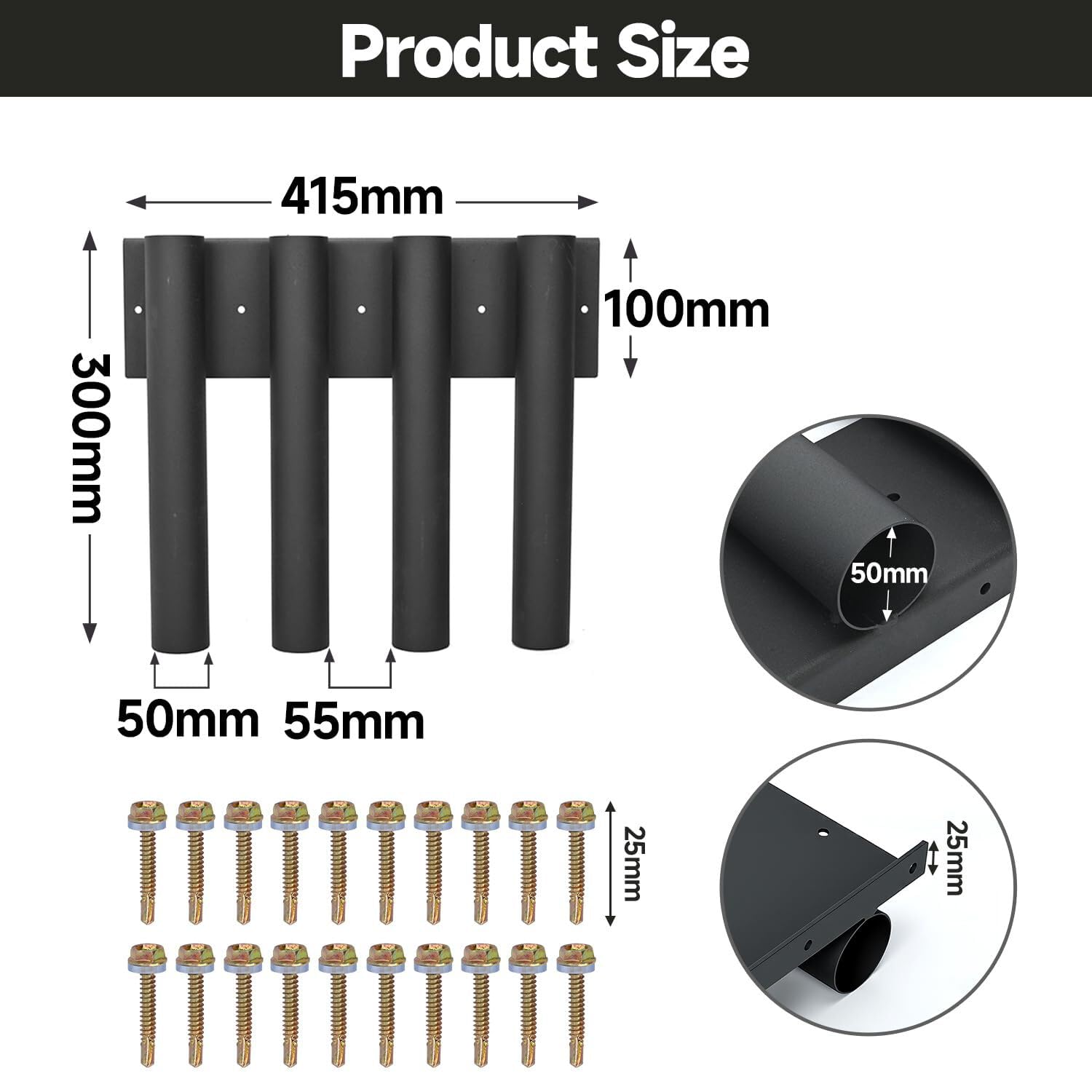 Porte-outils robuste en acier pour plateau de camion, organisateur