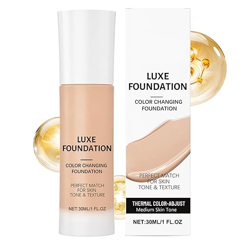 Color Changing Foundation, 30ml Face Buildable Primers, Liquid with Hydrating