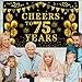 Trgowaul 75th Birthday Decorations for Women Men, Cheers to 75 Years Banner, Black Gold Back in 1948 Birthday Poster Acrylic Table Sign with Stand