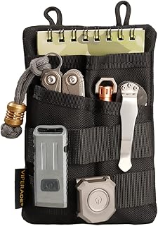 VIPERADE VE3 EDC Tool Pocket Organizer,Small EDC Pocket Organizer Pouch for Men,Small Multitool Organizer Pouch EDC Nylon Tool Pouch Sheath Pouce for Small Flashlight EDC Multitool Pen Notebook