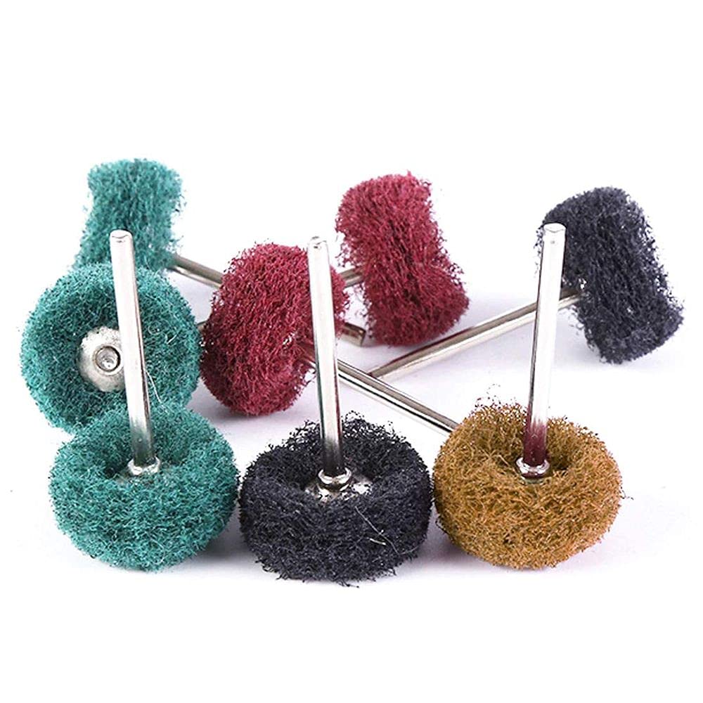DIY DIYC-13944 Crafts Polishing Wheel Buffing Pad Brush Jewelry Metal Micro-Electronic Accessories Rotary Tools Nylon Polishing Pads Abrasive Wheels & Discs for Dremel (Pack of 6 Pcs, Multi Colour) 2