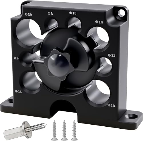 Dowel Maker Jig Kit, 8-20mm Adjustable Carbide Insert Round Rod Cutter | Tool-Free Aluminum Alloy Design Produces Accurate Round Dowels for Furniture Joinery, DIY Woodworking & Professional Use