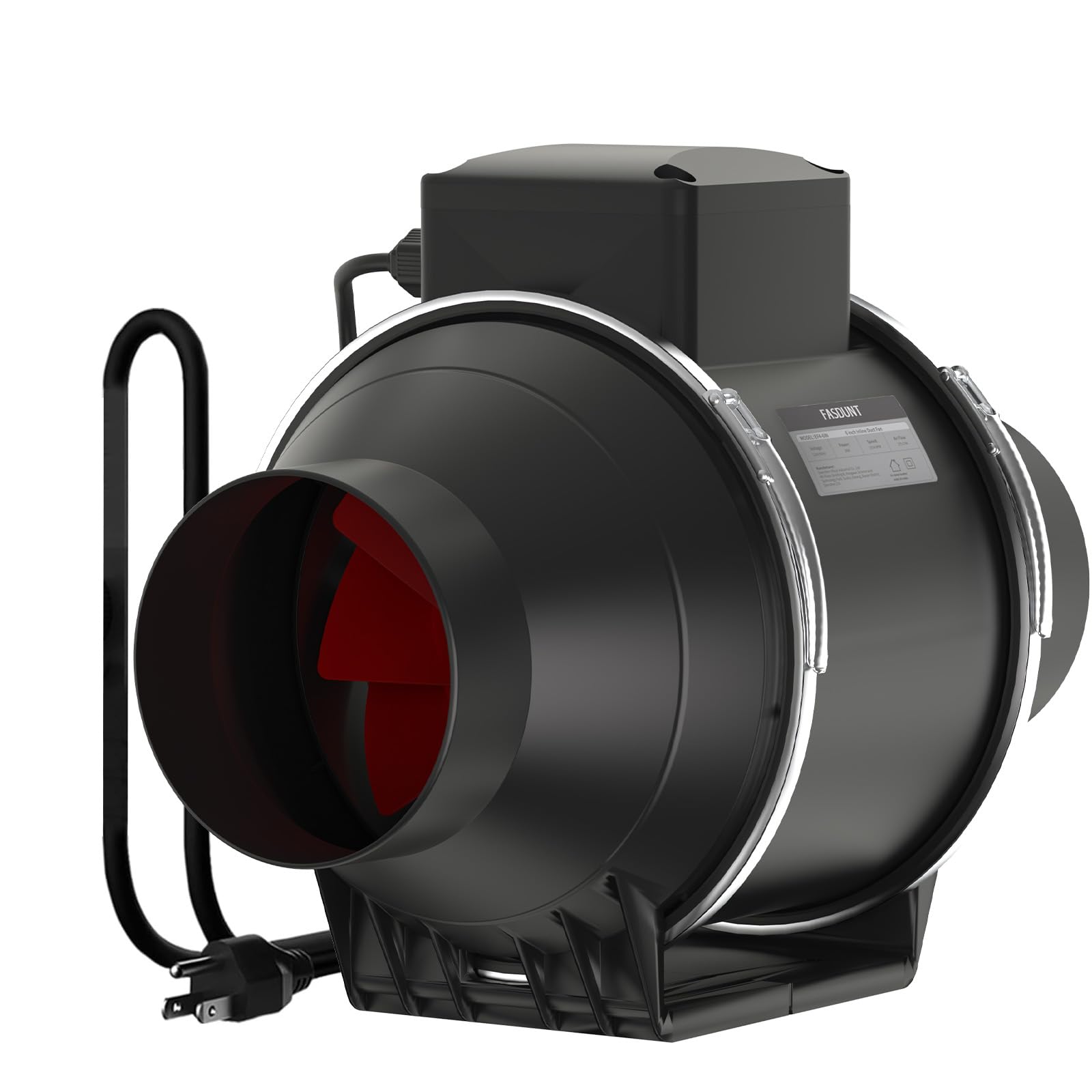 Ventilateur de conduit 10,2 cm avec moteur EC 35W à haute performance