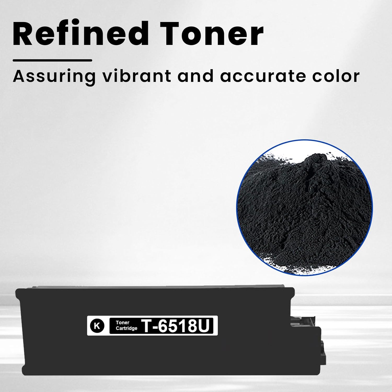 Vylent T-6518U High Yield Toner Cartridge Replacement for Toshiba T-6518U Black Toner Cartridge for Toshiba E-Studio 5518A 6518A 7518A 8518A Printer Ink 1 Pack