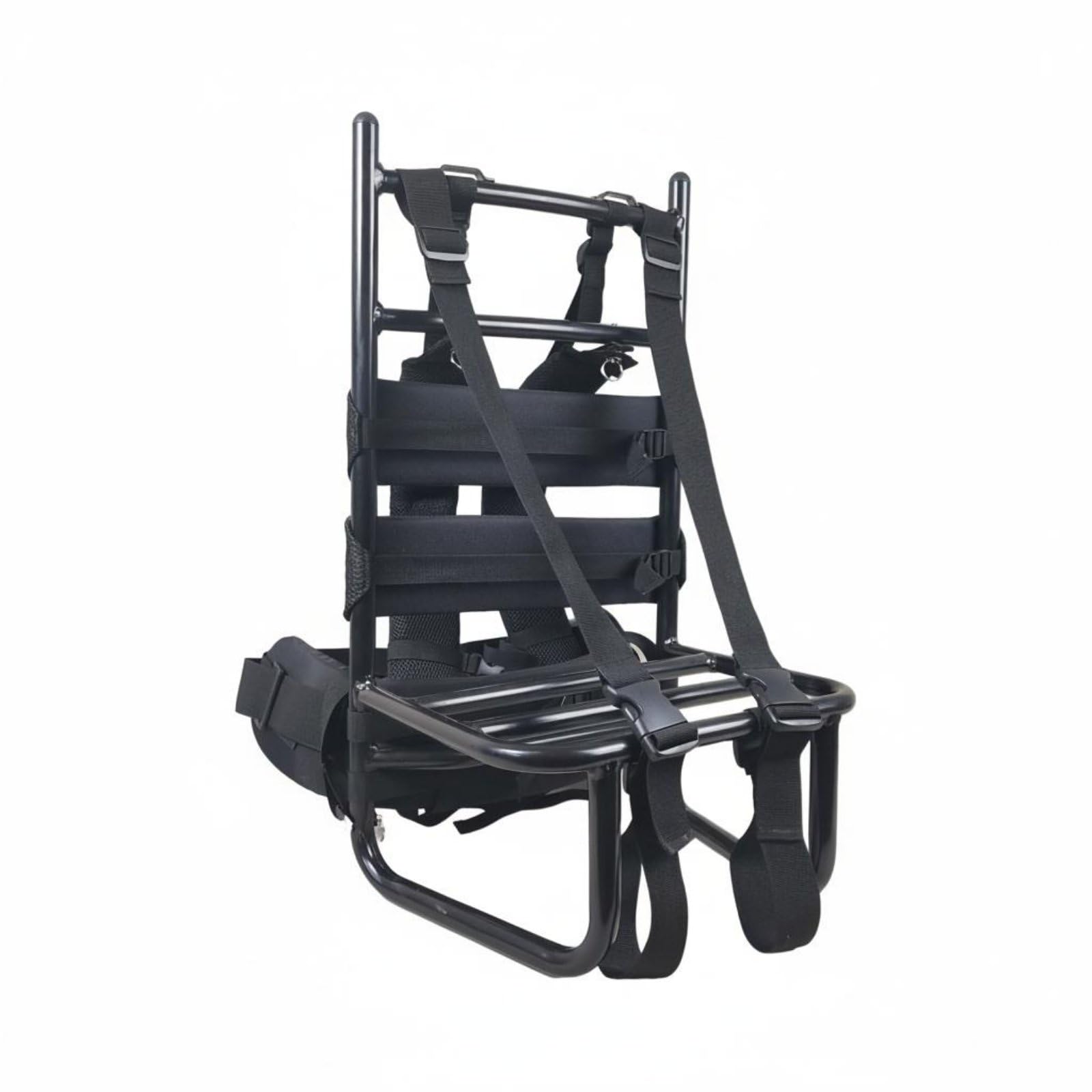 Amagogo Aluminium Randonnée Cadre Sac à Dos Structure Porte Weldée Fonction Ergonomique Respirant Adapté à la Randonnée Camping Alpinisme, Noir, Cadre Renforcé Noir