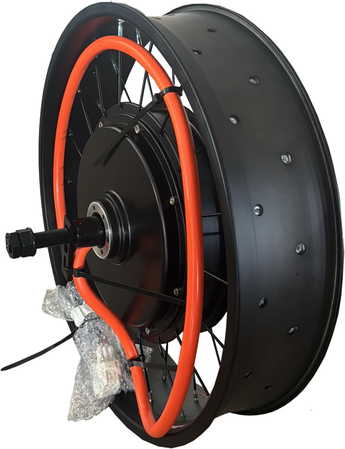 20 * 4.0 100mm Width Rim with QS 3T /3.5T/4T/5T 170mm Dropout 5000W Fat motorwheel with Single Freewheel (5T)