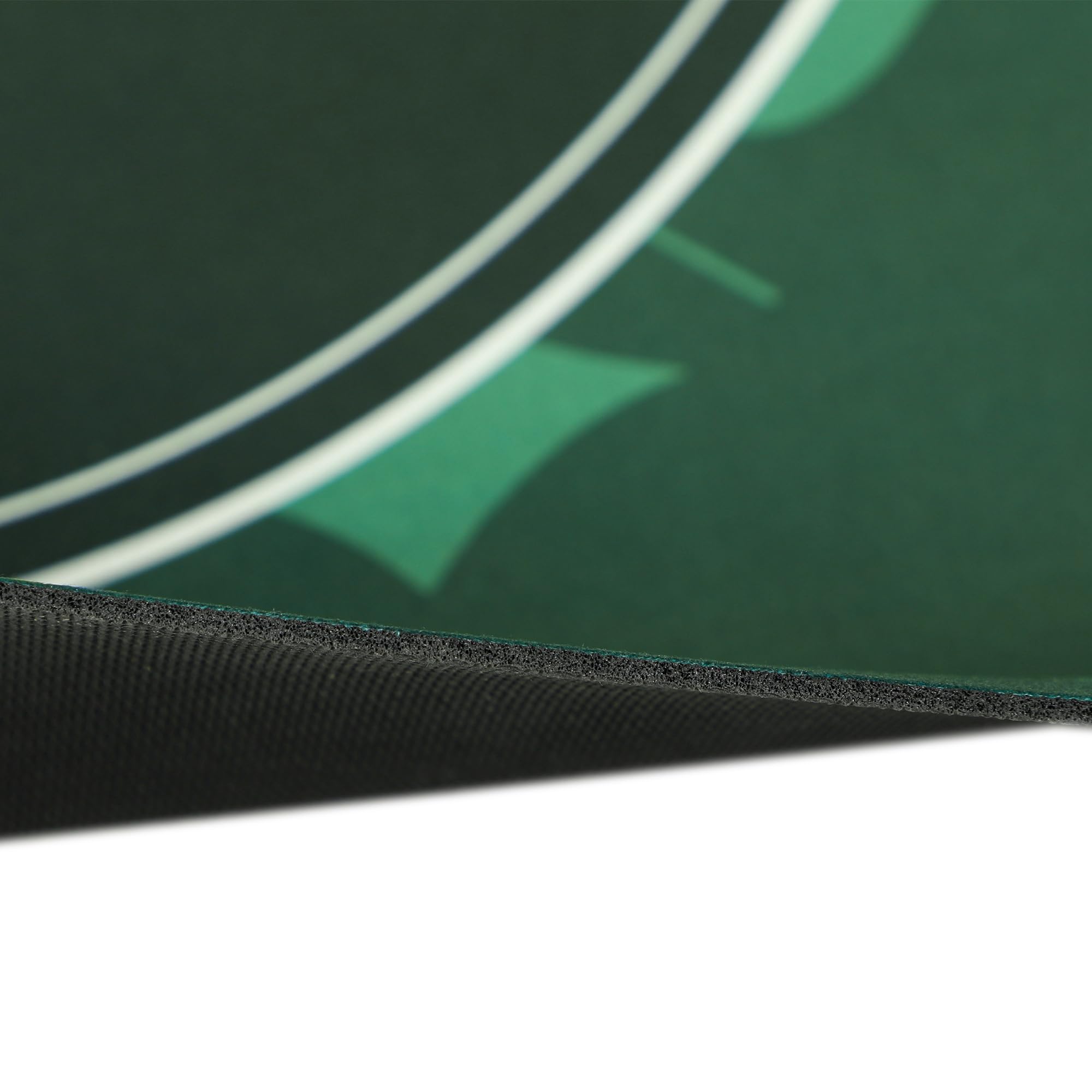 SPORTNOW Tapete de póquer Profesional Texas Hold'em de 94.2 x 45.5 Pulgadas, Resistente al Agua, para 12 Jugadores, Mesa de póquer, tapete de Goma con Bolsa de Transporte de Superficie de Fieltro
