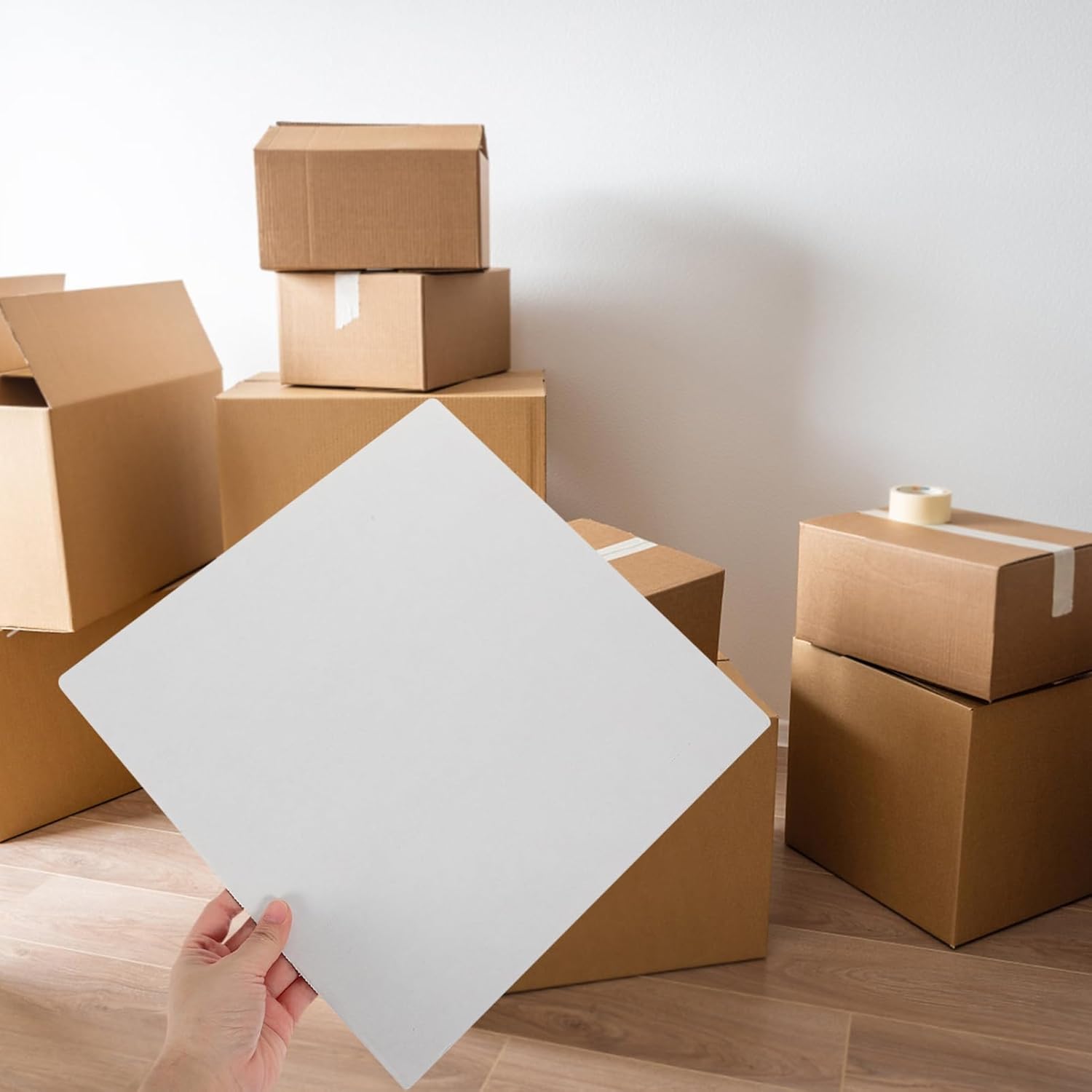 10sheets Cardboard Sheets Thick Corrugated Paperboard Diy Mailer Inserts White Blank Mailing Cardboard Pad