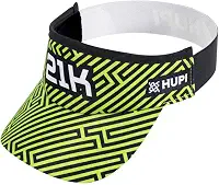 Viseira para Corrida Hupi 21k Grids Verde, Cor: Verde/preto