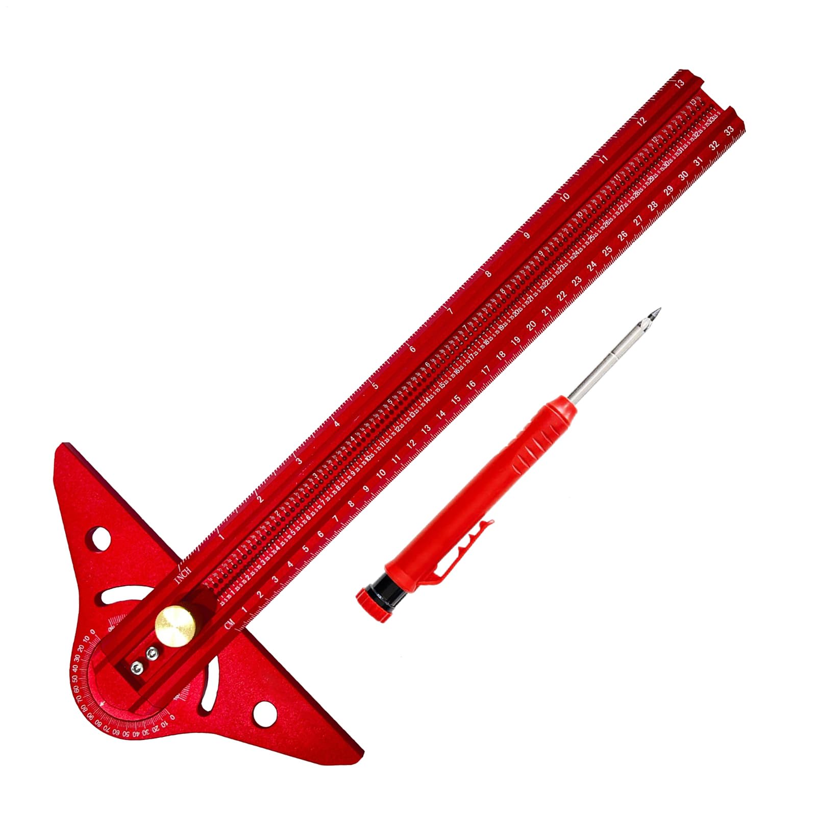 Strumenti per Lavorazione del Legno di Misura di Precisione Leggera e | Strumento Per Marcatura Del Legno per Layout Ingegneristico, , Marcatura e Costruzione Edile