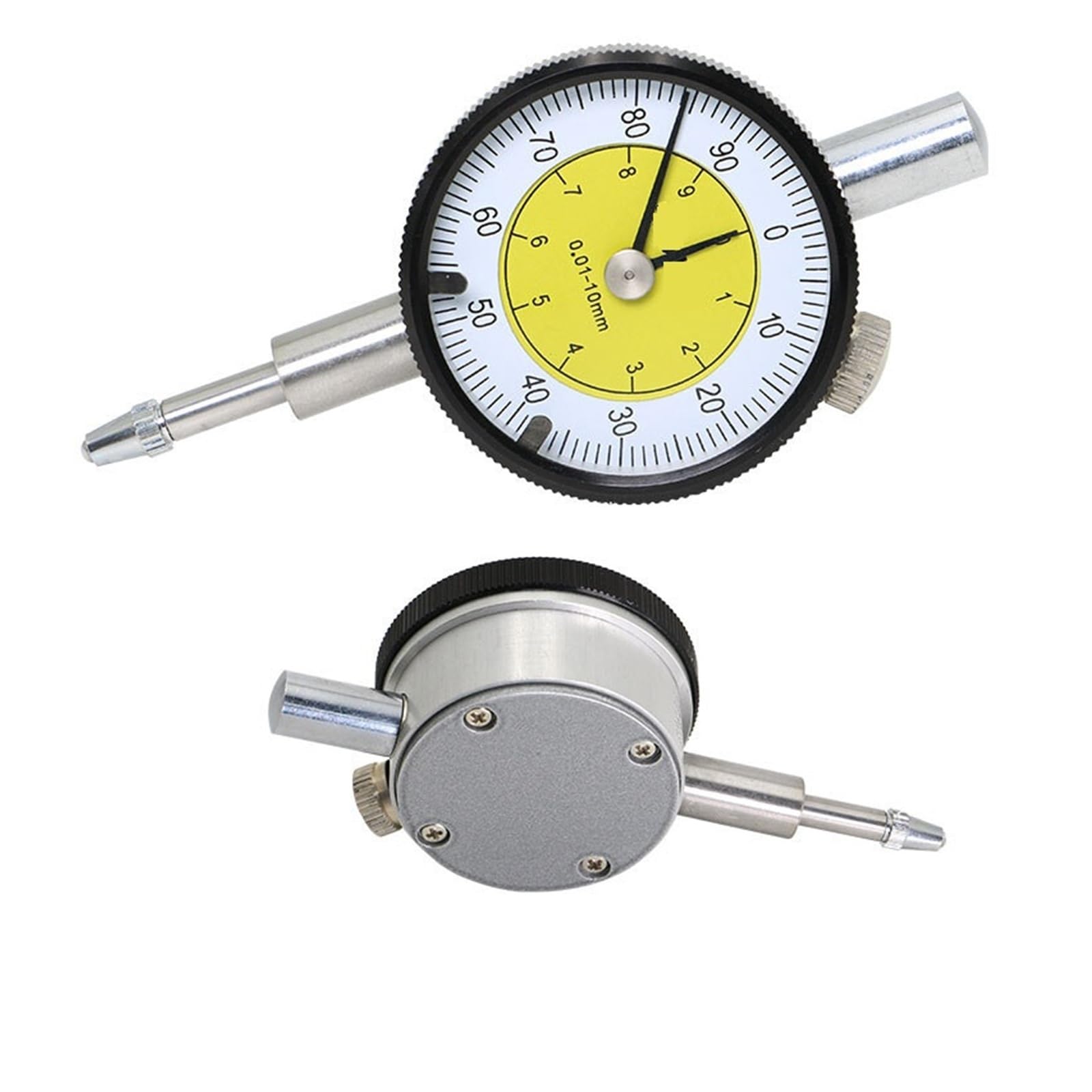 Indicatore del Quadrante, Comparatore con scatola resistente Indicatore metrico Strumento di misurazione 0,01 mm(5304-10)