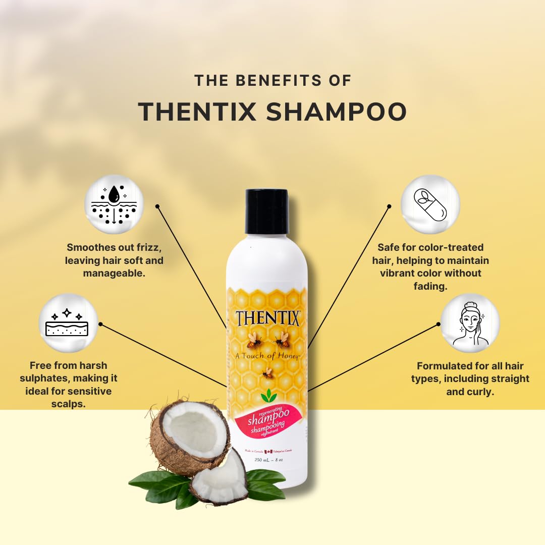 Regenerating Shampoo, 8oz - Sulfate-Free, For Colored, Dry, Oily Hair & Sensitive Scalp, Universal for All Hair Types - Image 6