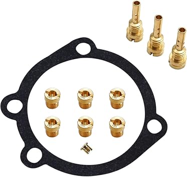 CV40 Main Jet - Slow/Pilot Jet - Gasket, for Harley Davidson Sportster XL883 XL1200 CV 40MM Carburetor Carb Jet Kit #180 185 190 195 42 45 48
