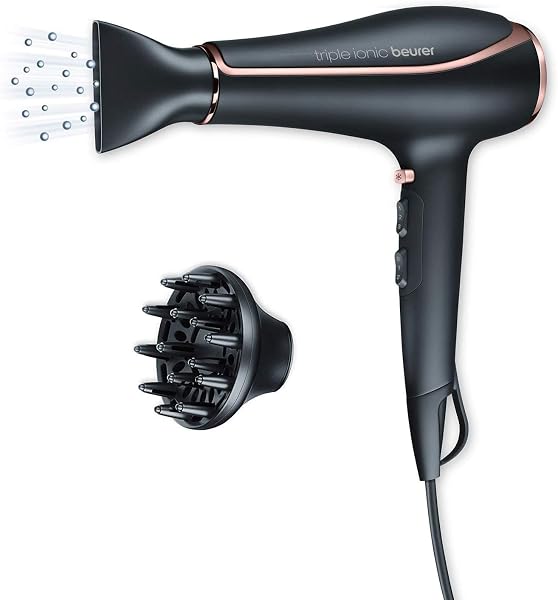Beurer HC 80 Asciugacapelli con Funzione Triple Ionic e Motore CA Professionale