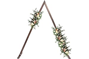 Stunning Rustic Wooden Arch Embraces Wedding Festivities