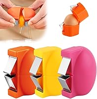 Vista 1 de Abridor de cáscaras de huevos, herramienta de acero inoxidable, separador multifuncional de huevos para huevos crudos y duros, removedor de conchas