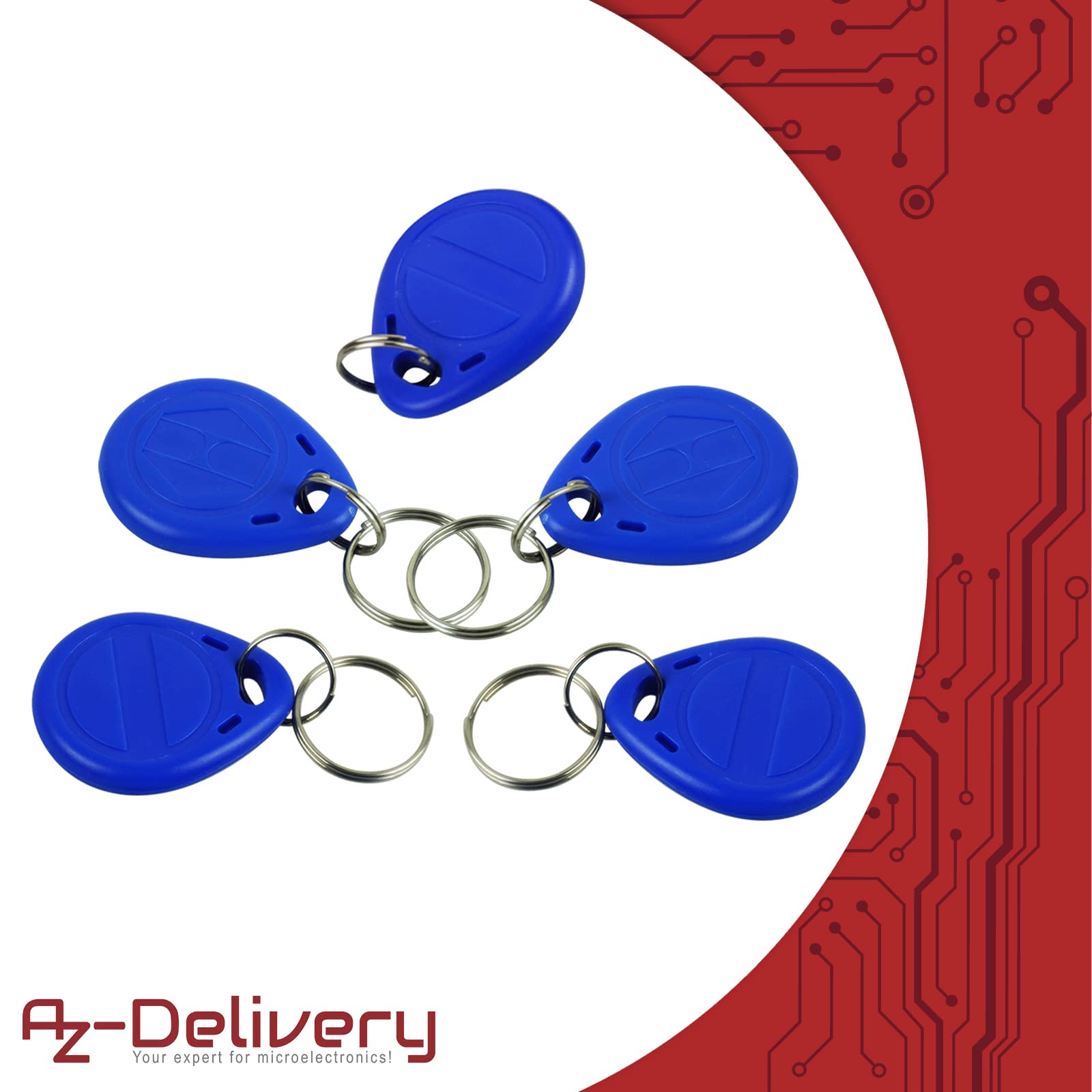 AZDelivery 20 x chipy RFID z transponderem 13,56 MHz kompatybilny z Arduino i Raspberry Pi z e-bookiem