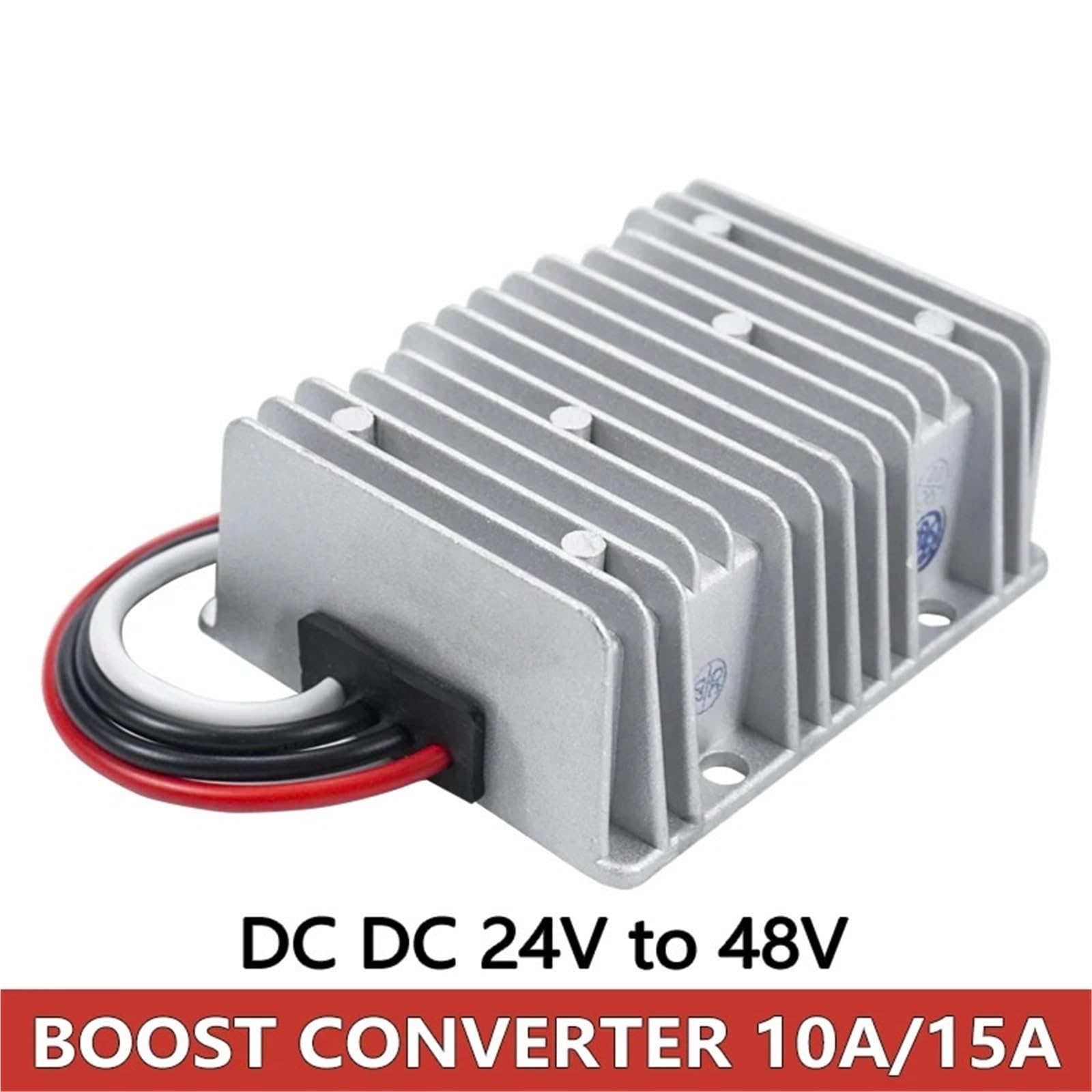Konwerter 24 V na 48 V DC DC zasilacz sieciowy 10 A 15 A 720 W napięcie adaptera Boost, wodoszczelny, do pojazdów samochodowych (48 V, 15 A)