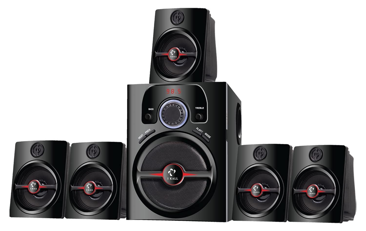 IKALL IK444 Home Theatre with 5.1 Channel and Multiple Connectivity - Black (B0D76DQC55) Amazon Price History, Amazon Price Tracker