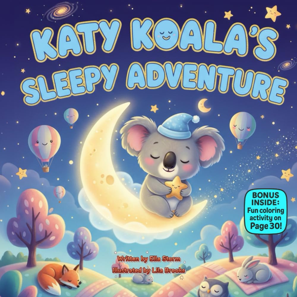 Katy Koala’s Sleepy Adventure: A Gentle Rhyming Bedtime Picture Book About Calm, Breathing, and Falling Asleep (Little Paws, Big Feelings)