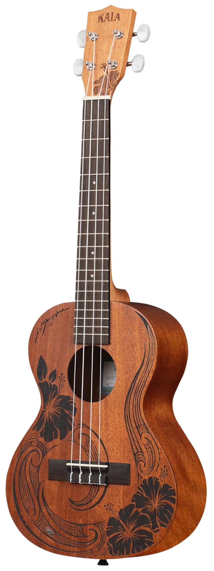 Kala Unity - Ukelele tenor de caoba, paquete con bolsa de concierto, afinador, correa, cuerdas y paño de pulido Austin Bazaar