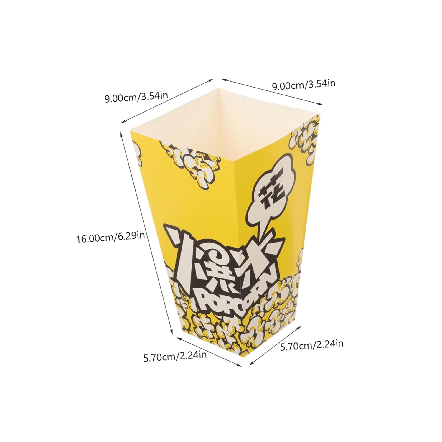 PRETYZOOM 100pcs Decorative Paper Popcorn Boxes for Parties Festivals Movie Cute Design Snack Serving Containers for Treats