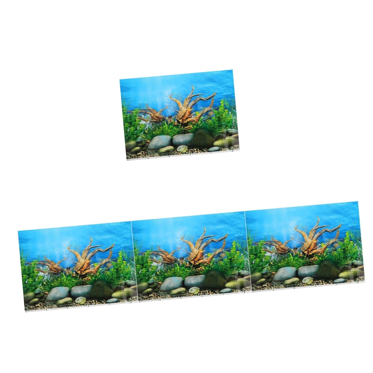 Toyvian 4 Pezzi Sfondo del Serbatoio del Pesce pianta Lo Sfondo dell'acquario Si aggrappa Acquatico impostore sfondi di Decorazioni per acquari Decorazione del Serbatoio del Pesce Vinile
