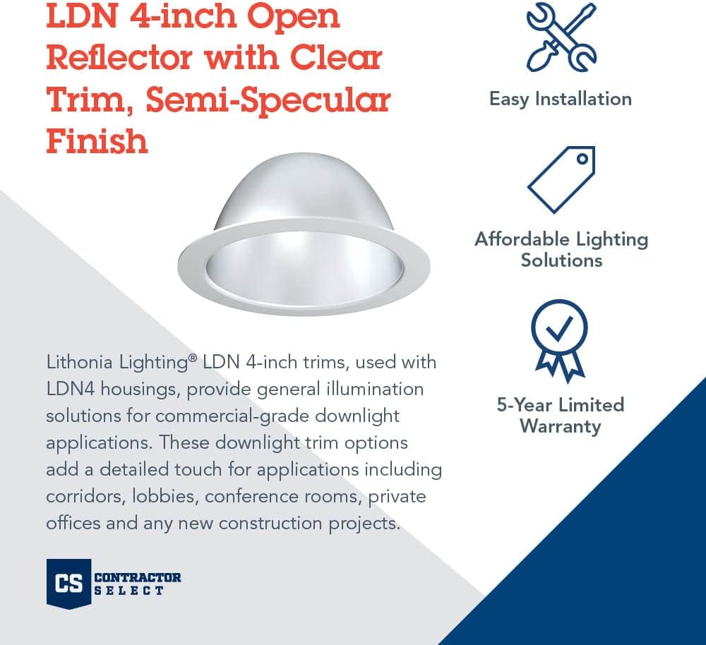 4-Inch Aluminum LED Indoor/Outdoor Downlight Trim
