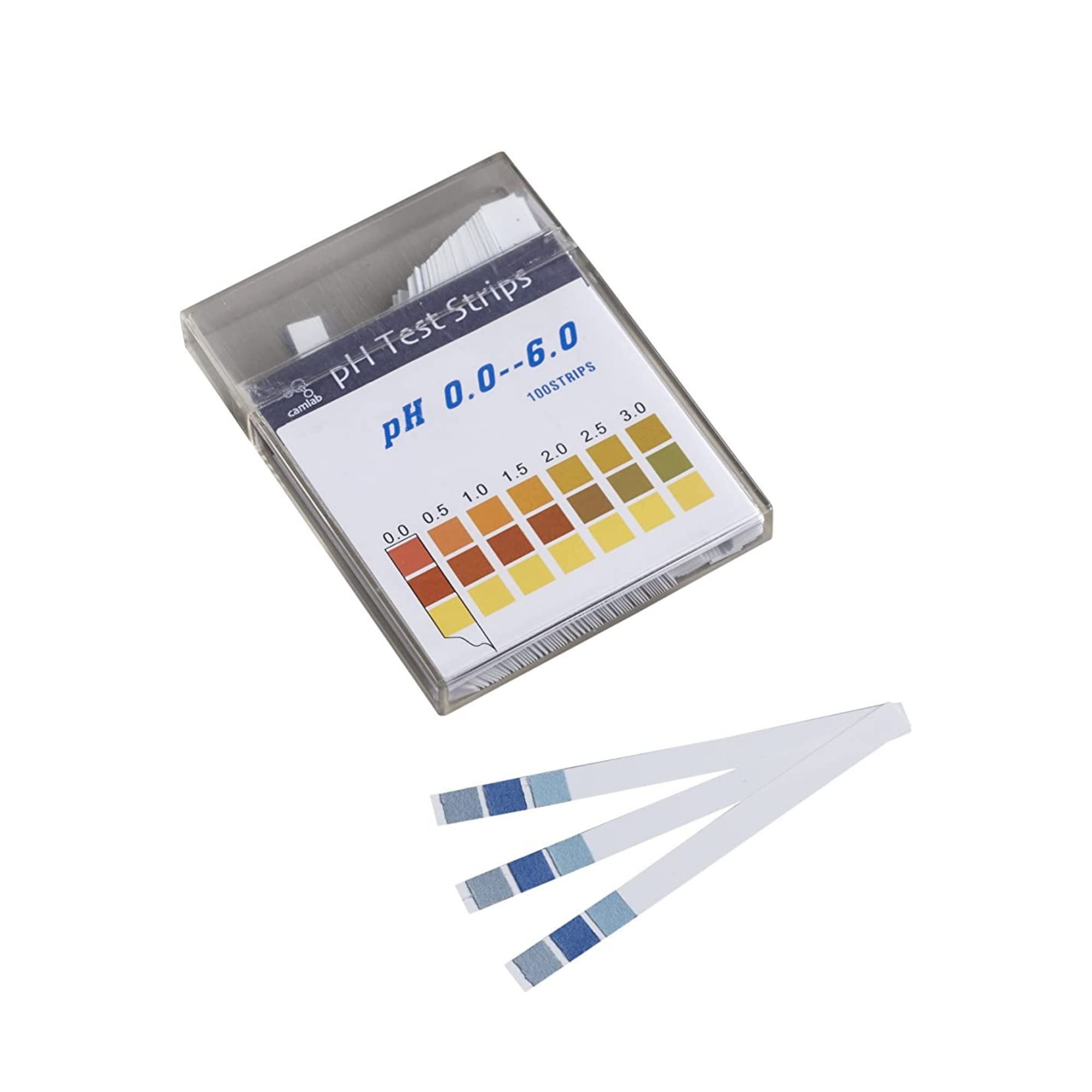 Water 1192615 pH Indicator Testing Strips pH 0.0-6.0 (Pack of 100)