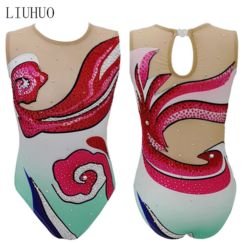 LIUHUO Handmade: zsynchronizowane stroje kąpielowe, damskie i dziewczęce, treningowe, bez rękawów, trykoty