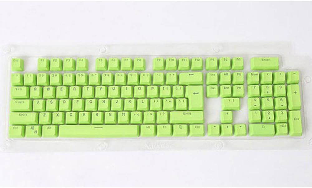SZhsks Doubleshot PBT Spacebar 104 Keycap Backlit for Cherry MX Mechanical Keyboard Green